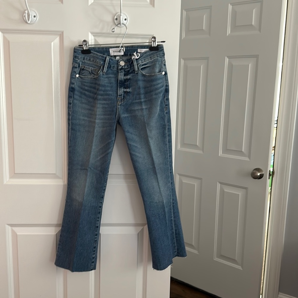 Frame women's LE crop mini boot cut size 27